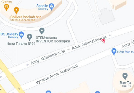 Призматрон, Призма A у Києві, 3x6  Анни Ахматової вул., (автостоянка) - 616375 схема