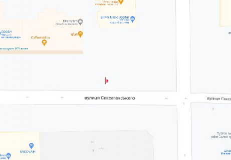 Сiтiлайт A у Києві, 1.04X1.7  Саксаганського вул., 18 схема