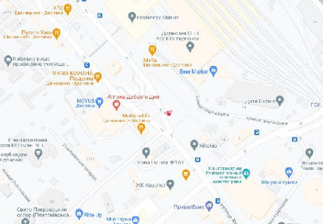 Видеоборд A у Києві, 2.3x3.14  Ползунова вул., 2 (розширення 480х336) - 616330 схема