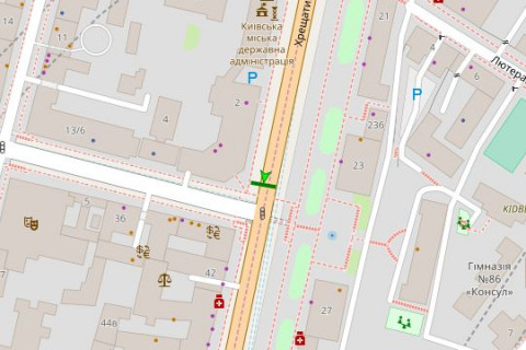 Скролер, Скрол A у Києві, 1.2x1.8  Хрещатик вул., 38 (ЦУМ) №2 - 127819 схема