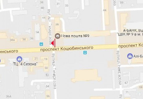 Скроллер B в Виннице, 2.3x3.14  Коцюбинського просп., 30 - 654618 схема