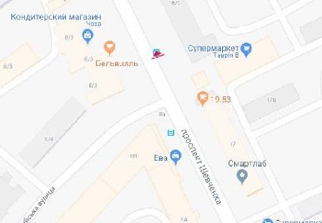 Скроллер B в Одессе, 2.3x3.14  Шевченка просп., 15/1 - 574294 схема