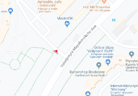 Призма A в Киеве, 3x6  Червоної Калини просп. - Каштанова вул. (на перехресті) - 616357 схема