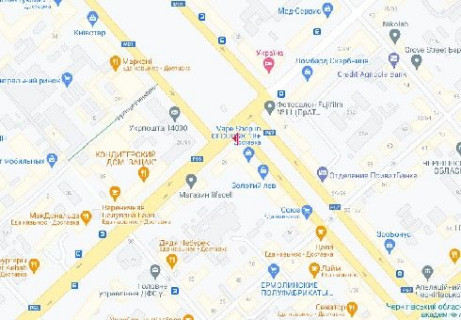 Видеоборд A в Чернигове, 2.3x3.14  Миру просп., 26 (розширення 480х336) - 655307 схема