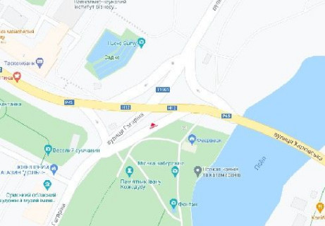 Видеоборд B у Сумах, 2.3x3.14  Гагаріна вул. - Харківська вул. (розширення 480х336) - 656167 схема