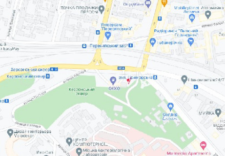 Видеоборд A у Одесі, 2.3x3.14  Херсонський сквер, 1-з, (розширення 480х336) - 616713 схема