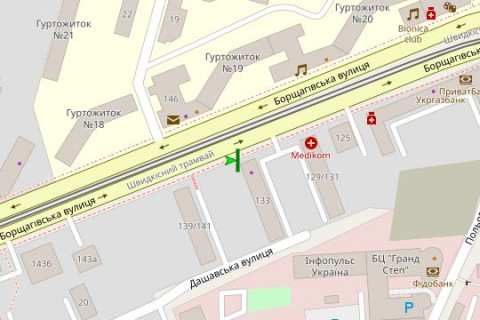 Скроллер A в Киеве, 2.3x3.14  Борщагівська вул., 133 - 180974 схема