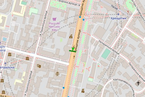 Скролер, Скрол A у Києві, 1.2x1.8  Хрещатик вул., 38 (ЦУМ) №1 - 127734 схема