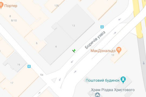 Скроллер A в Киеве, 1.2x1.8  Боричів узвіз,  4 (навпроти "McDonald's") - №2 ((Скролл)) - 166414 схема