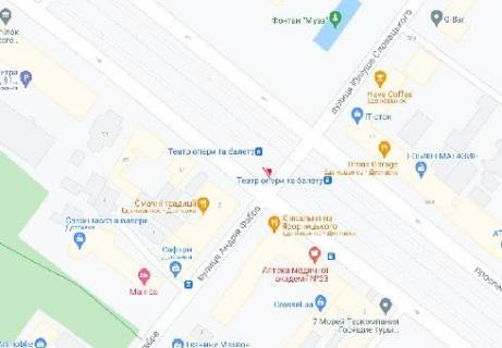 Видеоборд A в Днепр (Днепропетровск), 2.3x3.14  Дмитра Яворницького просп. - Словацького Юліуша вул. (розширення 480х336) - 615972 схема