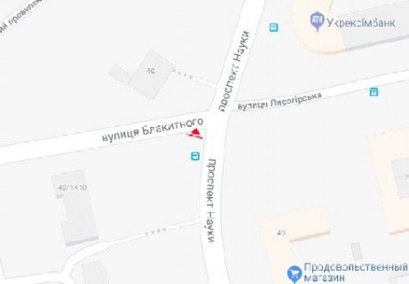 Призматрон, Призма A у Києві, 3x6  Науки просп., 21 - Блакитного вул. - 654452 схема