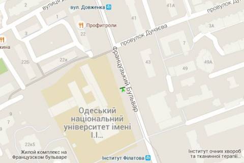 Ситилайт B в Одессе Французький бульв., 24/26 схема