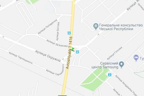 Билборд B в Львове, 3x6  Кульпарківська вул. - Антоновича вул. схема