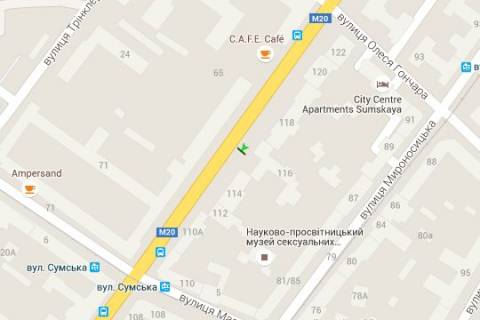 Бэклайт B в Харькове, 1.2x1.8  Сумська вул., 116 схема