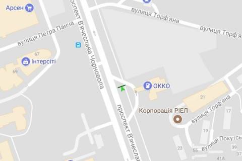 Призма A в Васильевке Вячеслава Чорновола просп. - Торф`яна вул. (призма) - 424511 схема