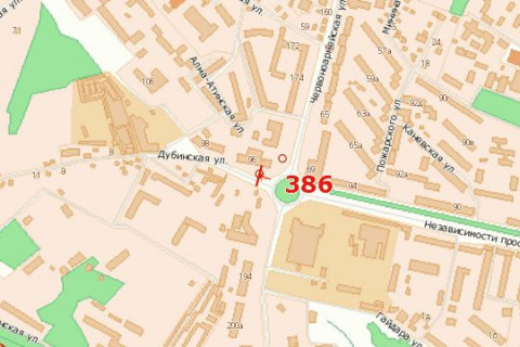 Білборд, Бігборд (Борд)  A у Василівці, 3x6  Незалежності просп., 96 схема