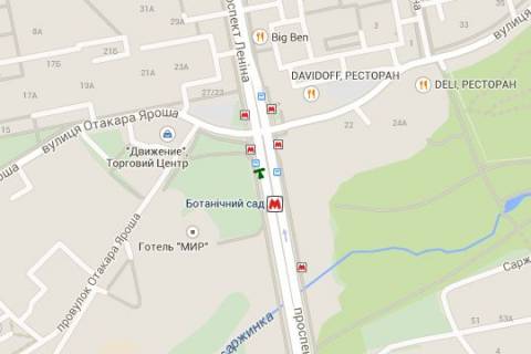 Сiтiлайт B у Василівці, 1.2x1.8  Науки просп. (Леніна просп.) - Яроша Отакара вул., (зупинка) №1 схема