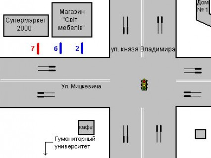 Бэклайт A в Ровно, 1.2x1.8  Міцкевича вул., 112 схема