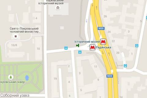 Нестандарт B в Харькове, 1.2x1.8  Конституції пл. - Спартаківський пров., (зупинка) №4 (D) схема