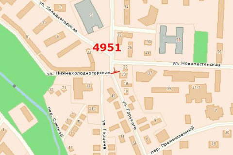 Билборд B в Васильевке, 3x6  Британська вул. (Горького вул.), 18 схема