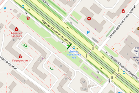 Ситилайт A в Львове, 1.2x1.8  Червоної Калини просп., 46 схема