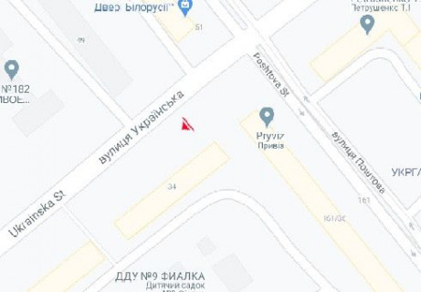 Призма A в Запорожье, 3x6  Українська вул., 34 - 654801 схема