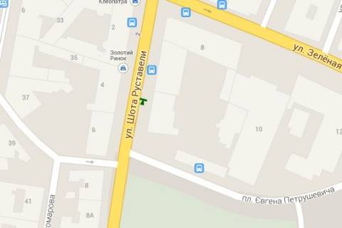 Бэклайт A в Львове, 1.2x1.8  Шота Руставелі вул., 4 схема