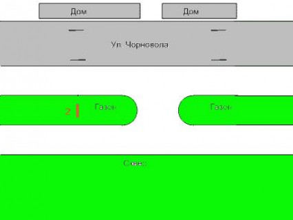Беклайт A у Тернополі, 1.2x1.8  Чорновола вул., 1 схема