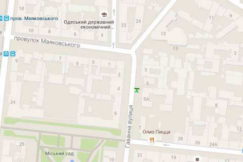 Бэклайт A в Одессе, 1.2x1.8  Гаванна вул., 5а схема