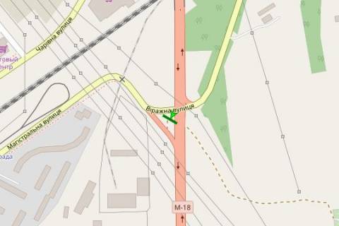 Білборд, Бігборд (Борд)  A у Запоріжжі, 3x6  Харків-Сімферополь шосе - Магістральна вул. схема