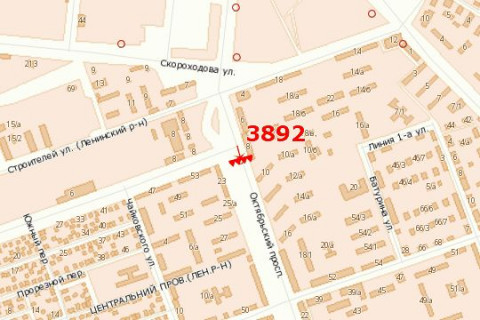 Призматрон, Призма A у Миколаєві, 3x6  Богоявленський просп. (Жовтневий просп.) - Авангардна вул. (Призма) - 271407 схема