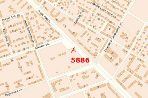 Билборд B в Васильевке Миру просп., 22 схема