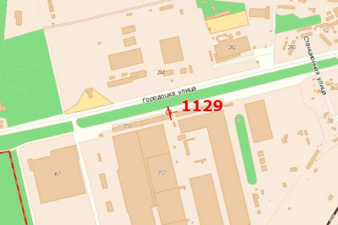 Білборд, Бігборд (Борд)  B у Василівці Городоцька вул., 355 схема