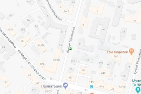 Ситилайт B в Васильевке, 1.2x1.8  Тарасівська вул., 11 схема