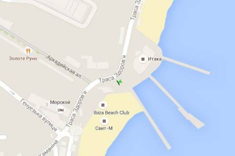 Сiтiлайт B у Одесі, 1.2x1.8  Аркадія, №17 схема