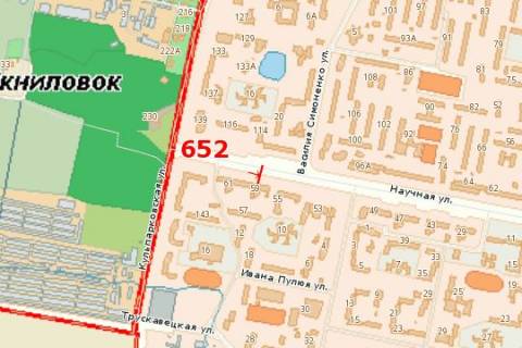 Билборд A в Васильевке Наукова вул., 59 схема