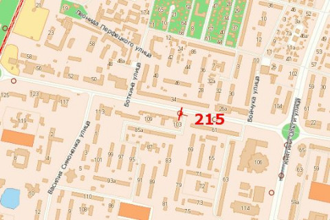 Билборд B в Васильевке, 3x6  Володимира Великого вул., 103 (до вул. Кульпарківська) схема