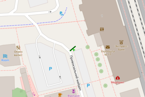 Бэклайт B в Тернополе Чорновола вул., майдан Привокзальний №6 схема