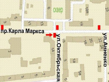 Бэклайт A в Кривом Роге Поштовий просп., 14 схема