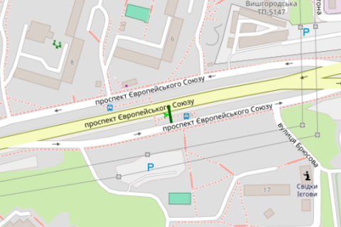 Призма A в Киеве, 3x6  Правди просп., 17 - 663880 схема