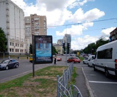 Скроллер A в Киеве, 1.2x1.8  Алмазова Генерала вул. (Кутузова вул.), 12 на розділювальній смузі (у напрямку Суворова вул.) - 654285 фото 1
