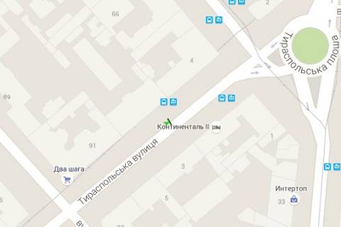 Нестандарт B в Одессе, 1.2x1.8  Тираспольська вул., 4 (остановка) схема