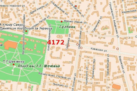 Билборд A в Ровно, 3x6  Соборна вул., 6 схема
