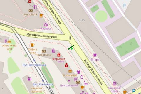 Ситилайт B в Киеве, 1.2x1.8  Січових стрільців вул., 103 схема