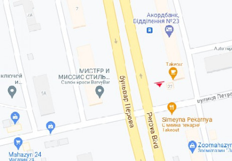Призма A в Киеве, 3x6  Воскресенський просп., 22 - 662956 схема