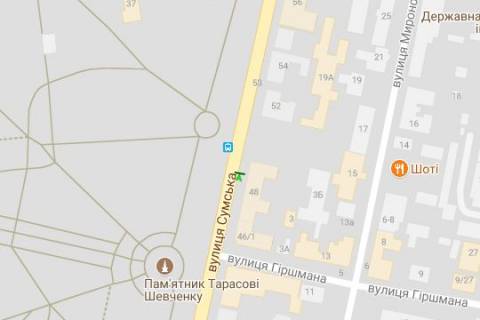 Скроллер A в Харькове, 1.2x1.8  Сумська вул., 48 - 271843 схема