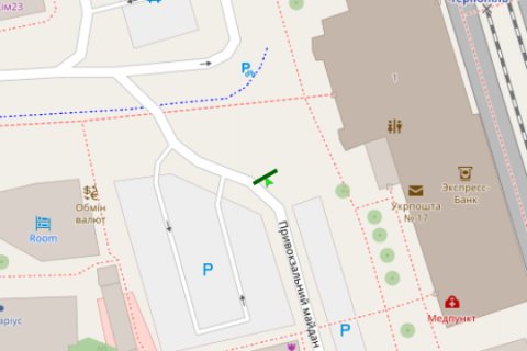 Бэклайт B в Тернополе Чорновола вул., майдан Привокзальний №5 схема