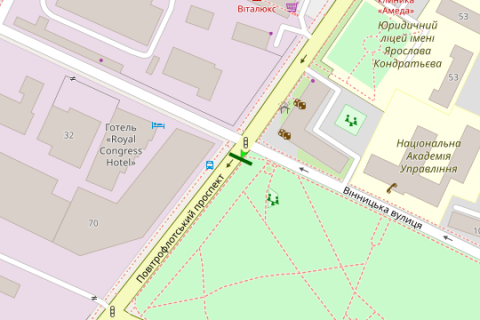 Призма A в Васильевке, 3x6  Повітрофлотський просп. - Вінницька вул. (в напрямку аеропорту "Київ" ім.Сікорського) - 421327 схема