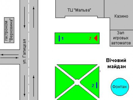 Сiтiлайт A у Василівці, 1.2x1.8  Незалежності вул., 3 схема