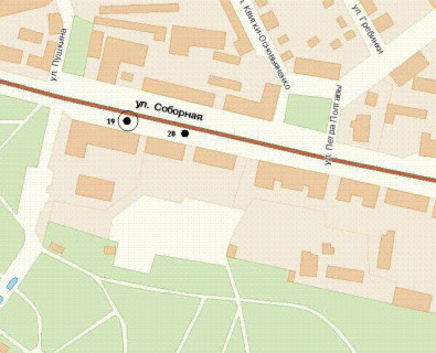 Бэклайт B в Ровно, 1.2x1.8  Соборна вул., 3 (№1) схема